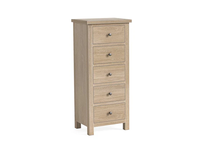 Modern Country  5 Drawer Tall Chest