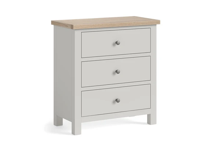 Modern Country 3 Drawer Chest  Finish 700mm