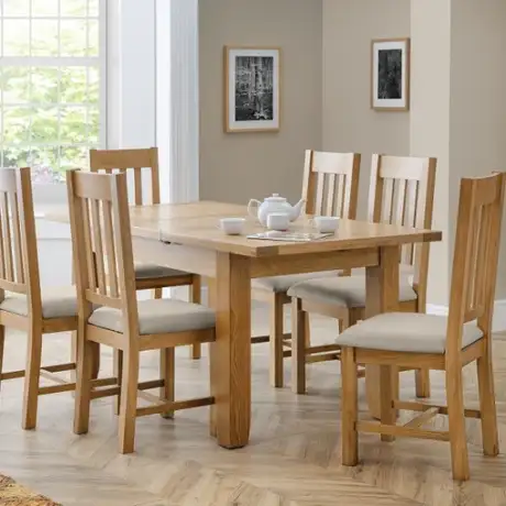 Astoria Oak Ext Table & Hereford Chair Dining Set
