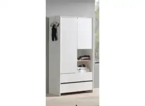 Kiddy White Two Door Wardrobe