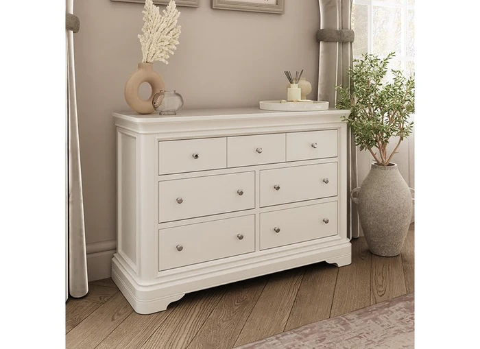 Mabel Bone Seven Drawer Dressing Chest