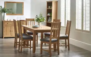 Mallory Extending Dining Set – Oak Table for 6