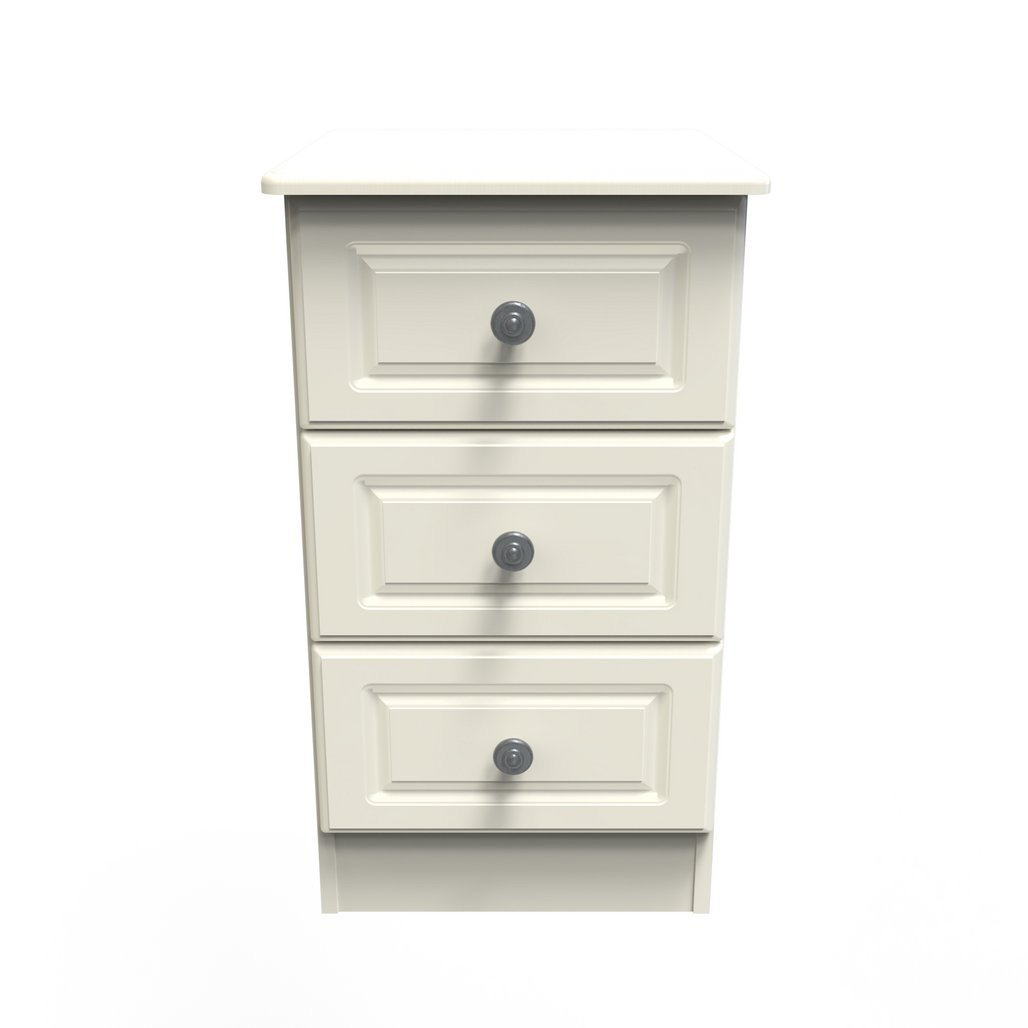 Pembroke 3 drawer bedside locker